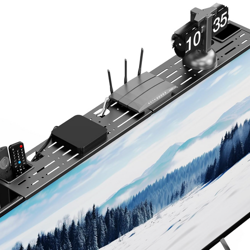Pobrik™ Premium Adjustable Steel TV Top Shelf