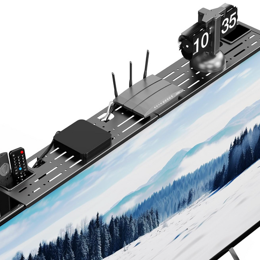 Pobrik™ Premium Adjustable Steel TV Top Shelf