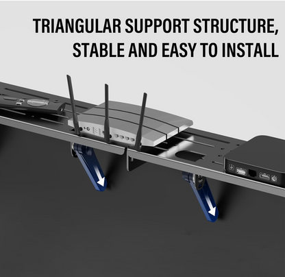 Pobrik™ Premium Adjustable Steel TV Top Shelf
