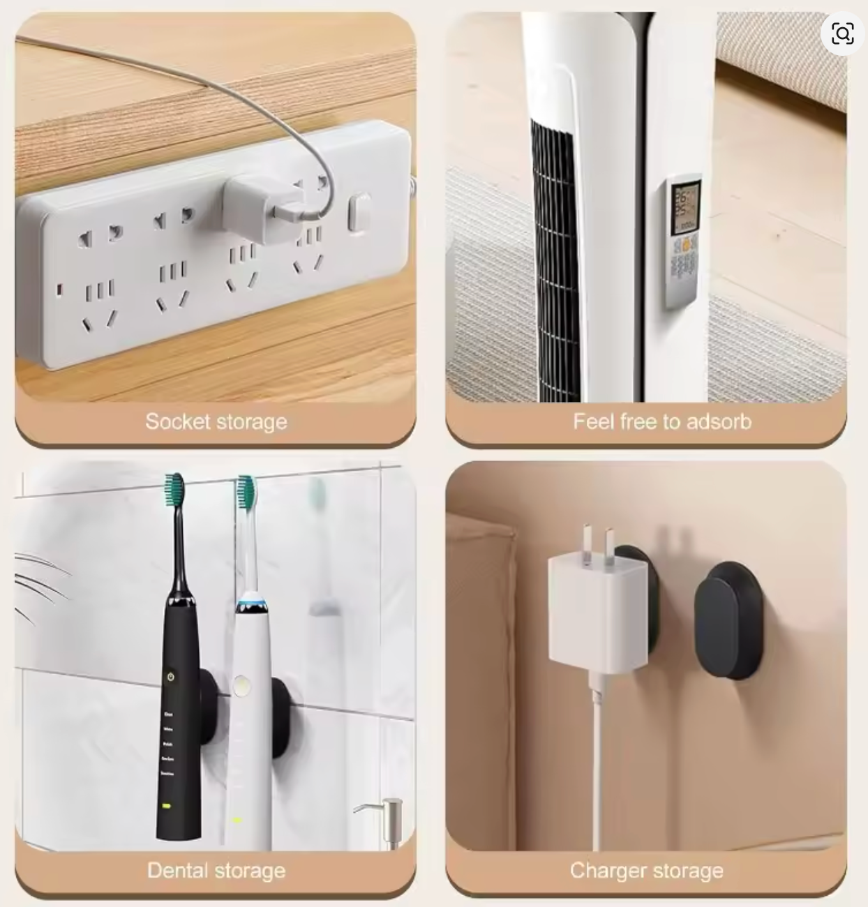 Pobrik™ Magnetic Remote Holder — Self‑Adhesive